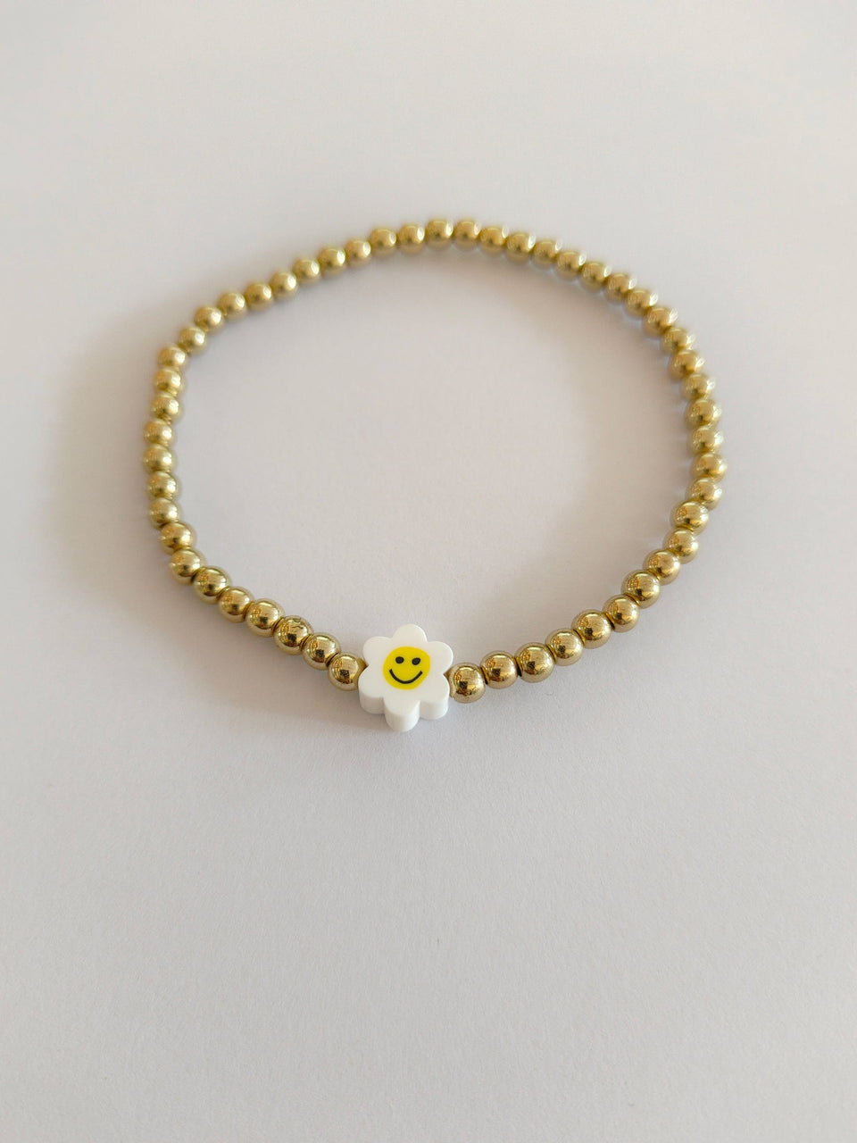 Gold Flower Smile Bracelet